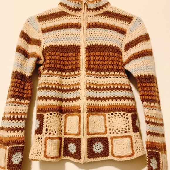 Beautiful crochet knit cardigan - Picture 2 of 8